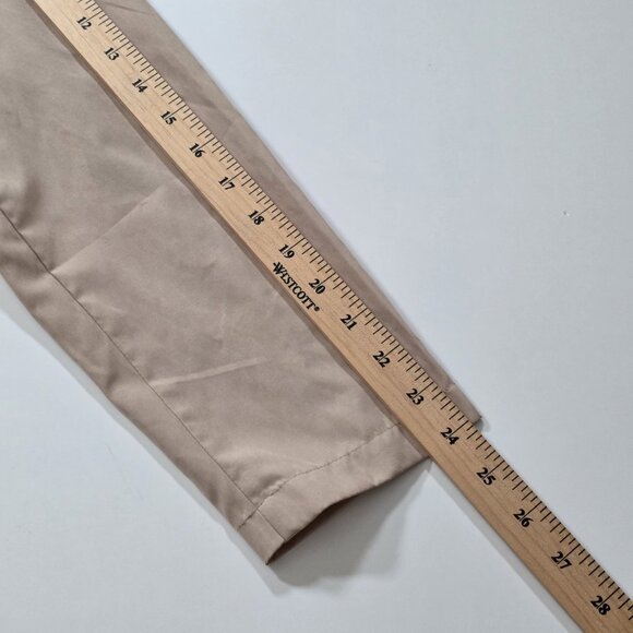 Vero Moda Wrap Coat Womens L Beige Belted Mid Length Pockets Lightweight Preppy - Picture 7 of 16